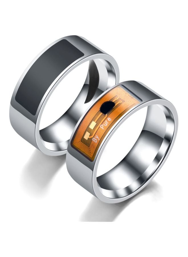 Stainless Steel NFC Smart Ring Silver  - Image 2