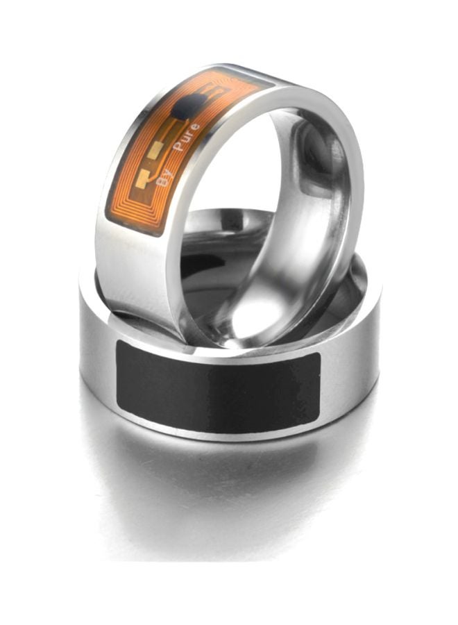 Stainless Steel NFC Smart Ring Silver  - Image 4
