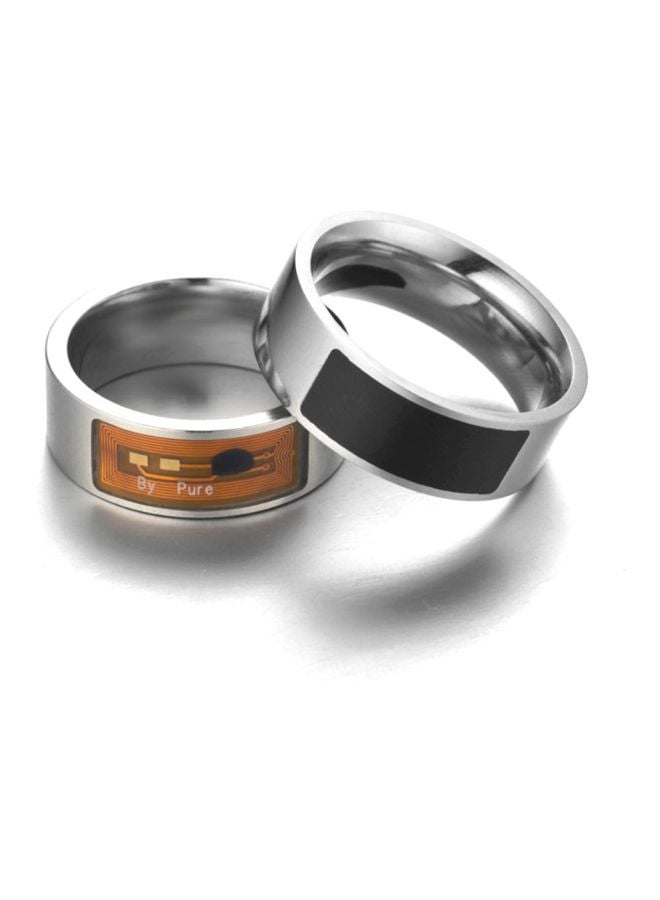 Stainless Steel NFC Smart Ring Silver  - Image 5