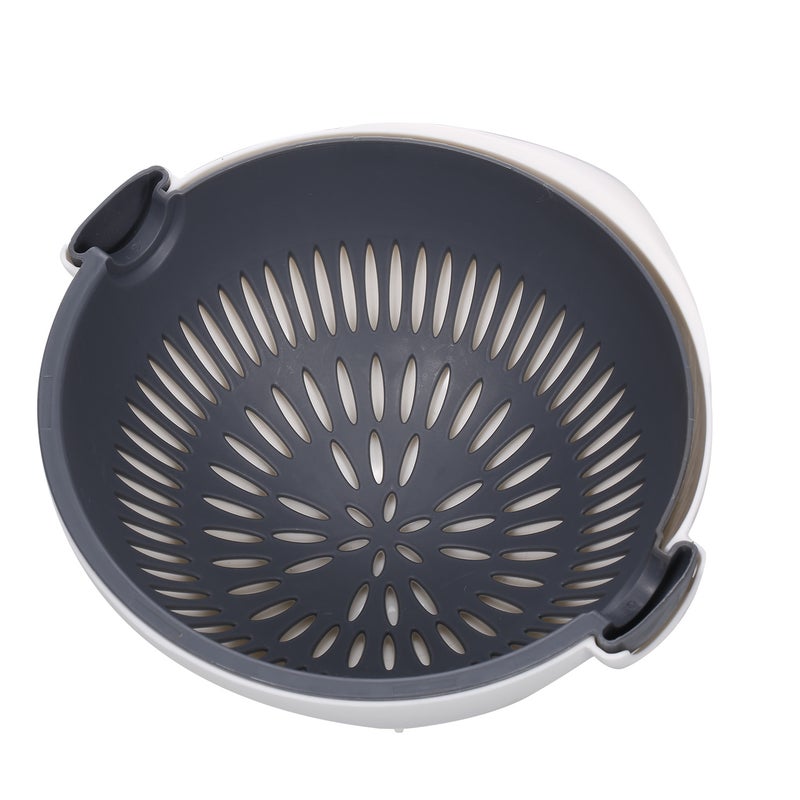 5 قاطع متعدد الوظائف قابل للتبديل مع سلة تجفيف أبيض/رمادي 23.5سم - Image 4