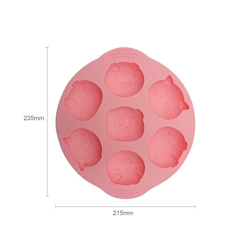 Silicone Non-stick Microwave And Oven Safe Reusable Baking Mould Pink 23.5cm - Image 5