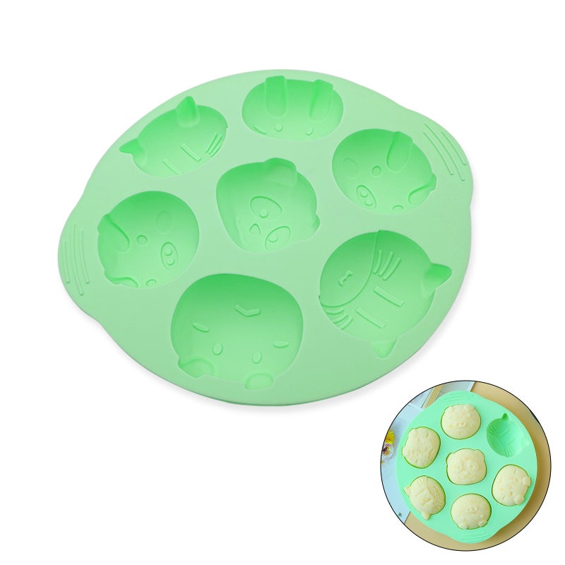 Silicone Non-stick Microwave And Oven Safe Reusable Baking Mould Green 23.5cm - Image 1