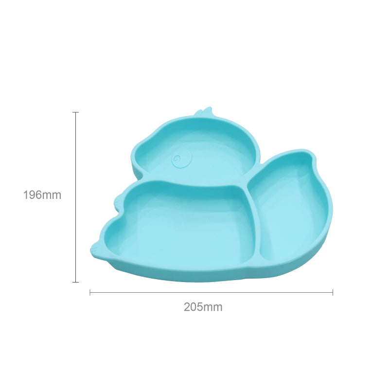 Silicone Non-Toxic BPA Free Suction Plate For Toddlers Pink 20.5cm - Image 3