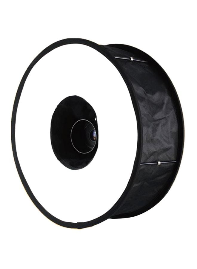 صندوق إضاءة للتصوير الفوتوغرافي 19x19x9سم أسود/ أبيض - Image 1