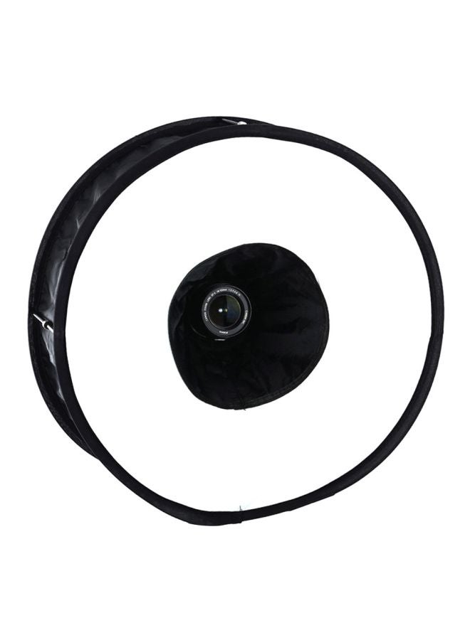 صندوق إضاءة للتصوير الفوتوغرافي 19x19x9سم أسود/ أبيض - Image 2