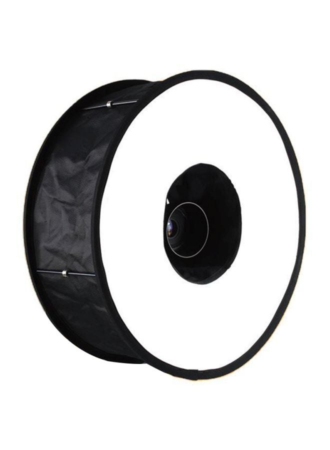 صندوق إضاءة للتصوير الفوتوغرافي 19x19x9سم أسود/ أبيض - Image 3