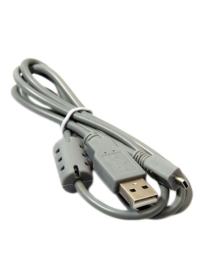 USB 2.0 A To 8-Pin B Cable For Nikon Coolpix P90 Grey - Image 1