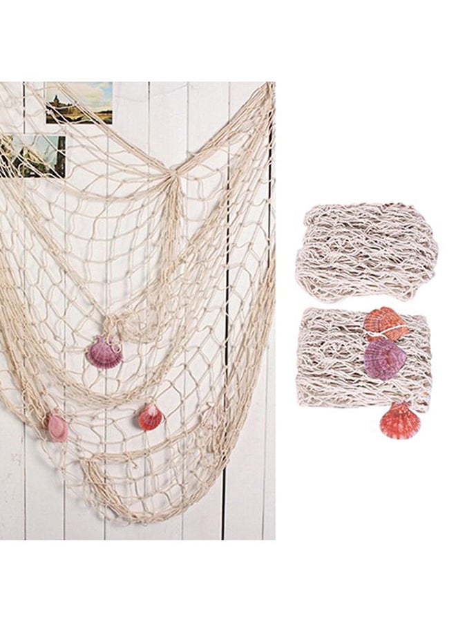 Generic Mediterranean Fishing Net Shooting Background Beige  - Image 2