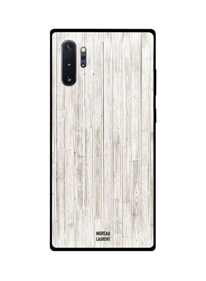 Moreau Laurent Protective Case Cover For Samsung Galaxy Note10 Pro White Wooden Horizontal Lines Pattern