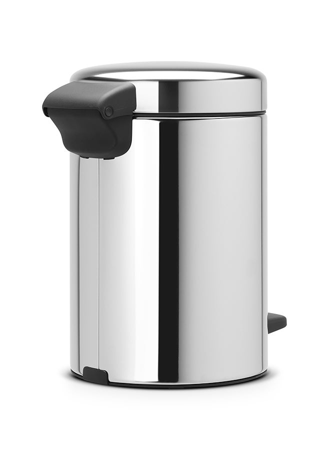 brabantia Pedal Bin Newicon With Plastic Inner Bucket Brilliant Steel 3Liters  - Image 1