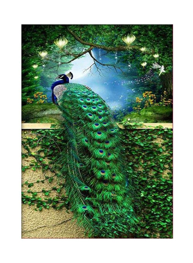 KOKO 5D Diamond Embroidered Decorative Wall Painting Green/Beige/Blue 40 x 60cm 
