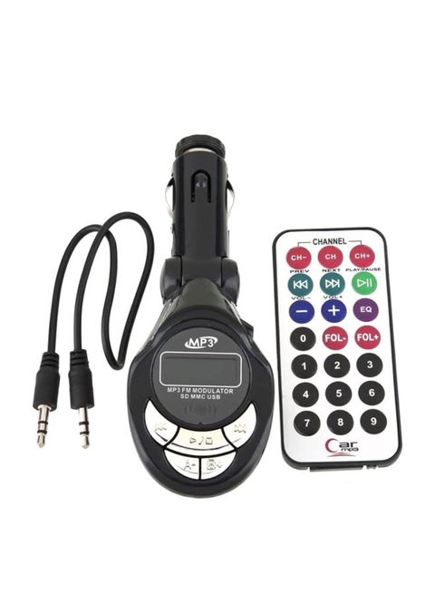 Car MP3 Player With FM Transmitter And Remote Control 330.47103567.18 Black