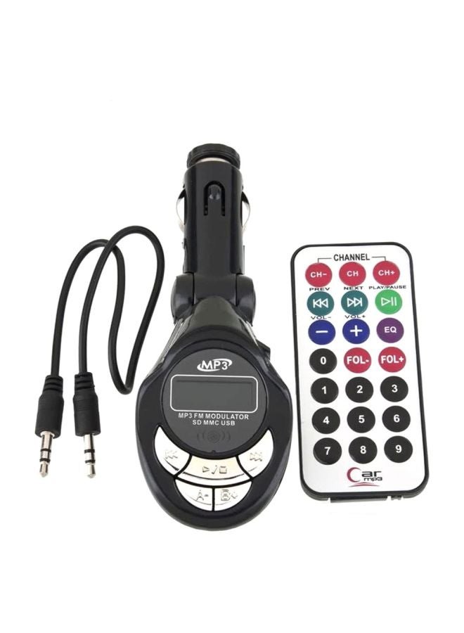 oem - Car MP3 Player With FM Transmitter And Remote Control 330.47103567.18 Black - Image 1