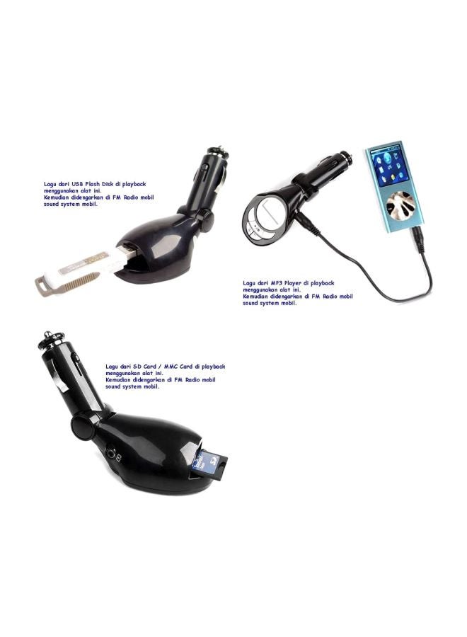 oem - Car MP3 Player With FM Transmitter And Remote Control 330.47103567.18 Black - Image 1