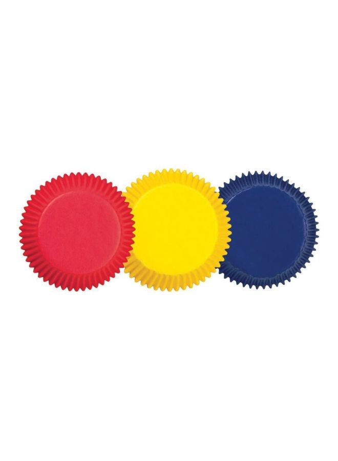 ويلتون طقم أكواب خَبْز 75 قطعة أحمر/ أصفر/ أزرق 4.5x3.8x1.8بوصة