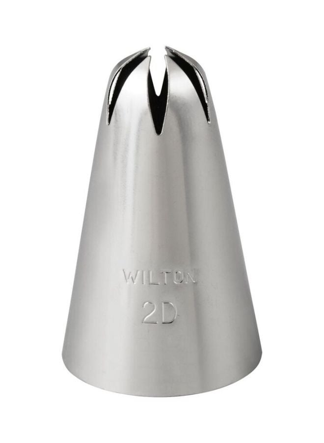 Wilton - 2D Drop Decorating Floral Icing Tip Silver - Image 1