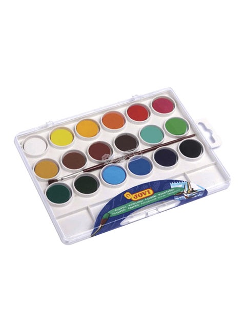 18-Piece Watercolour Pill Case Multicolour