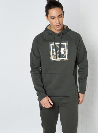Rival Fleece Printed Hoodie Baroque Green /  / Black - v1605288440/N26652359V_1