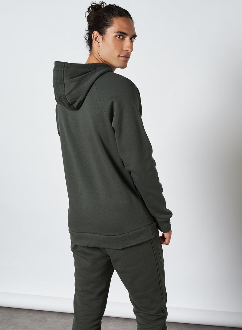 Rival Fleece Printed Hoodie Baroque Green /  / Black