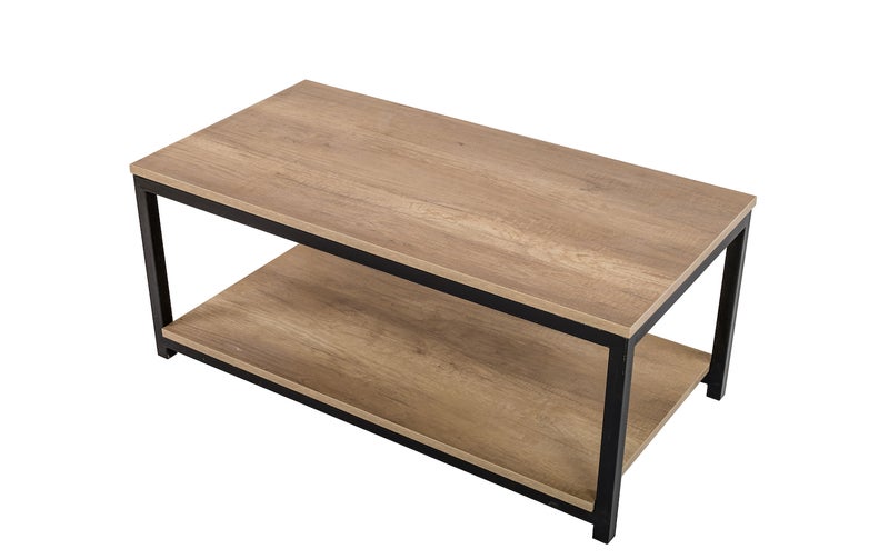 FURVIVE 2-Shelves Wooden Diana Coffee Table Alaska 82x41x42cm - Image 2