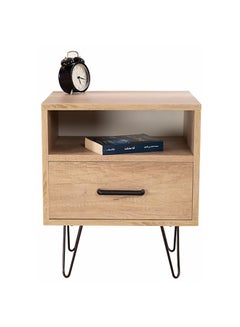 1-Drawer Wooden Forr Side Table Alaska