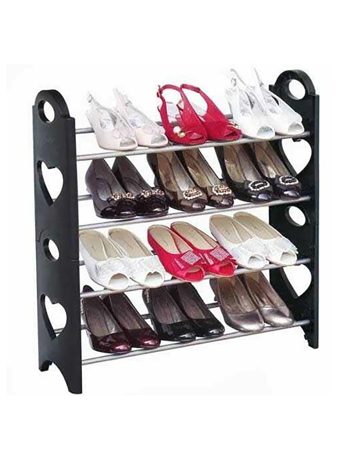 Generic 4-Level Storage Shoes Rack Organizer Black 65×65×29cm 