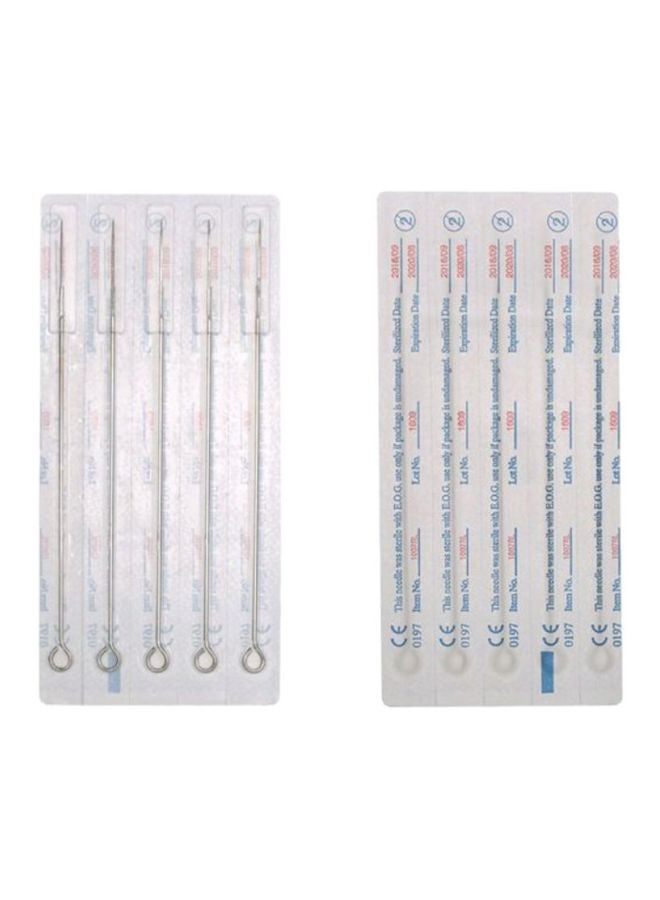 ANSELF 50-Piece Stainless Steel Tattoo Needle Set Silver  - Image 2