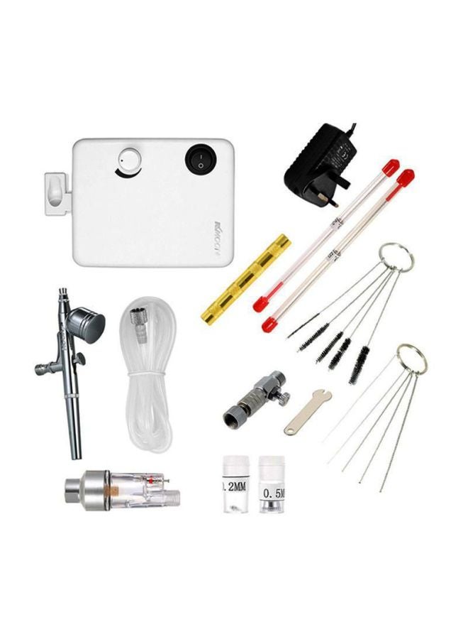 كيه كيه مون طقم ماكينة تاتو مزدوجة المفعول أبيض - Image 1