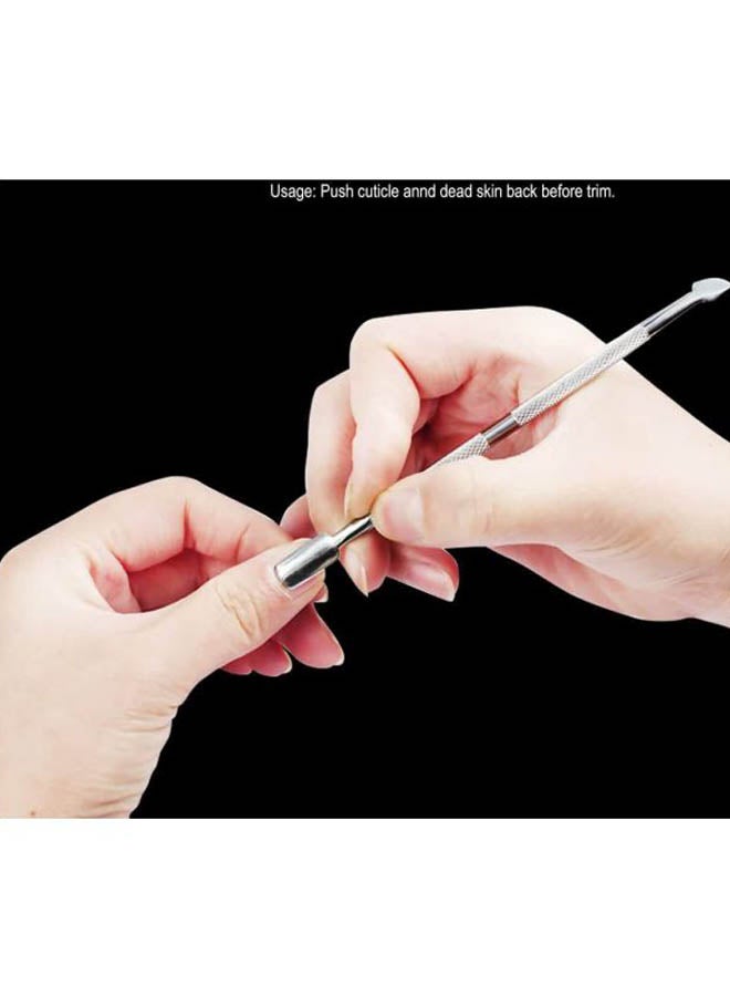 آنسيلف أداة إزالة جليدة الأظافر من الإستانلس ستيل فضي - Image 4