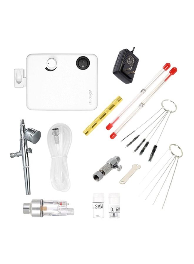 KKmoon 22-Piece Mini Tattoo Machine Set White - Image 1