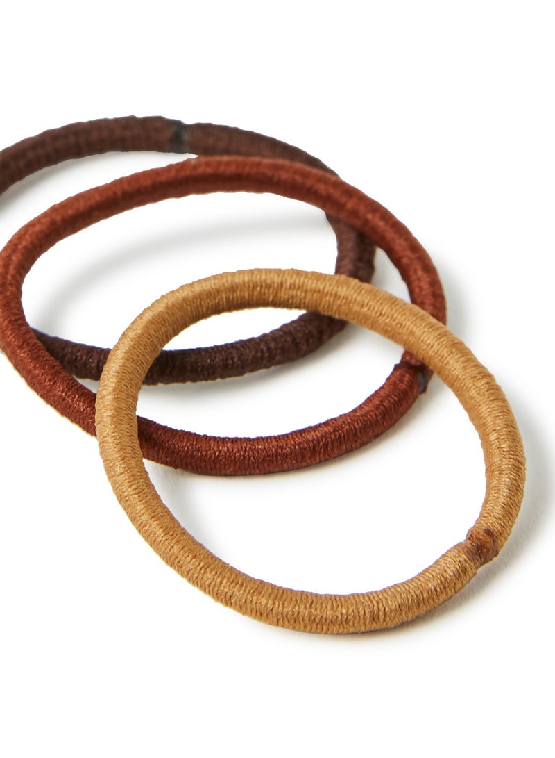 Sharpdo 12-Piece Rubber Band Set Beige/Brown/Maroon 6.7x9cm - Image 3