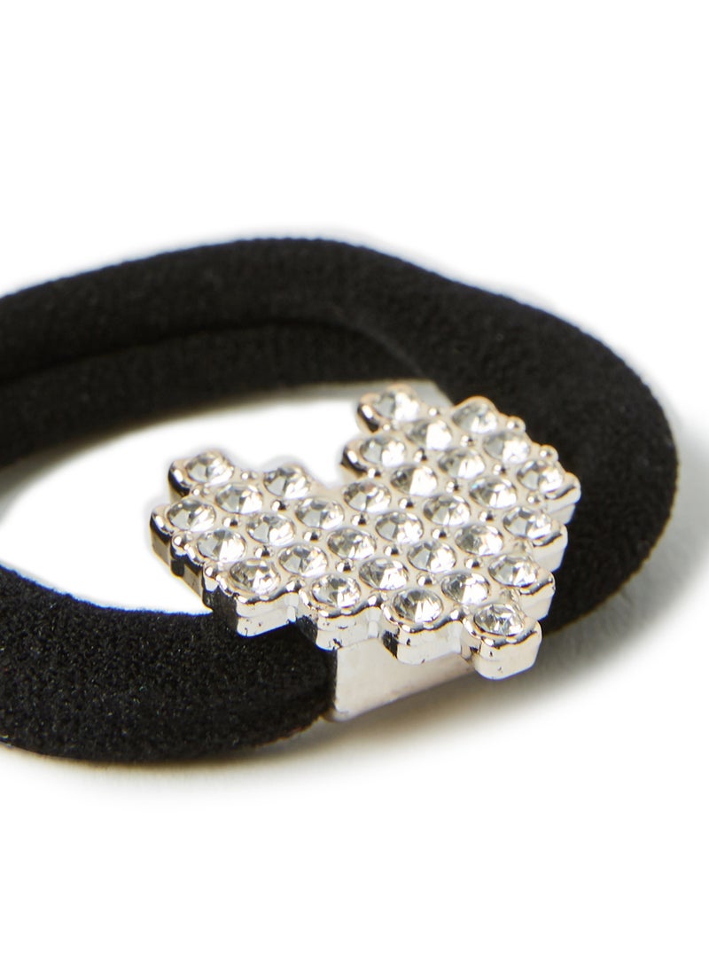 شاربدو طقم ربطات مطاطية مكون من 3 قطع أسود/فضي - Image 3