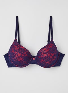 Amante Lace Padded Wired Bra Pearl Pink  - Image 3