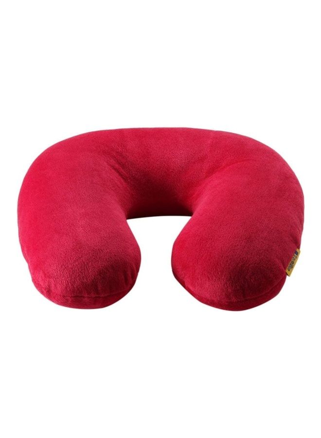 Travel Blue - Soft Microfiber Travel Neck Pillow Red - Image 1