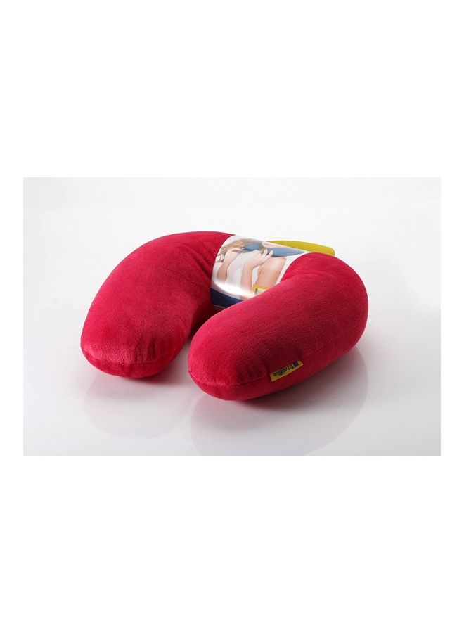 Travel Blue - Soft Microfiber Travel Neck Pillow Red - Image 1