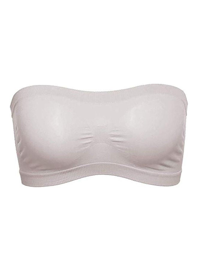 Solid Color Women Breathable Strapless Hollow Back Bra Sport Tube Top Underwear one size centimeter - Image 1