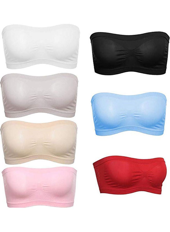 Solid Color Women Breathable Strapless Hollow Back Bra Sport Tube Top Underwear one size centimeter - Image 3