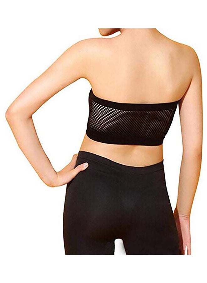 Solid Color Women Breathable Strapless Hollow Back Bra Sport Tube Top Underwear one size centimeter - Image 5