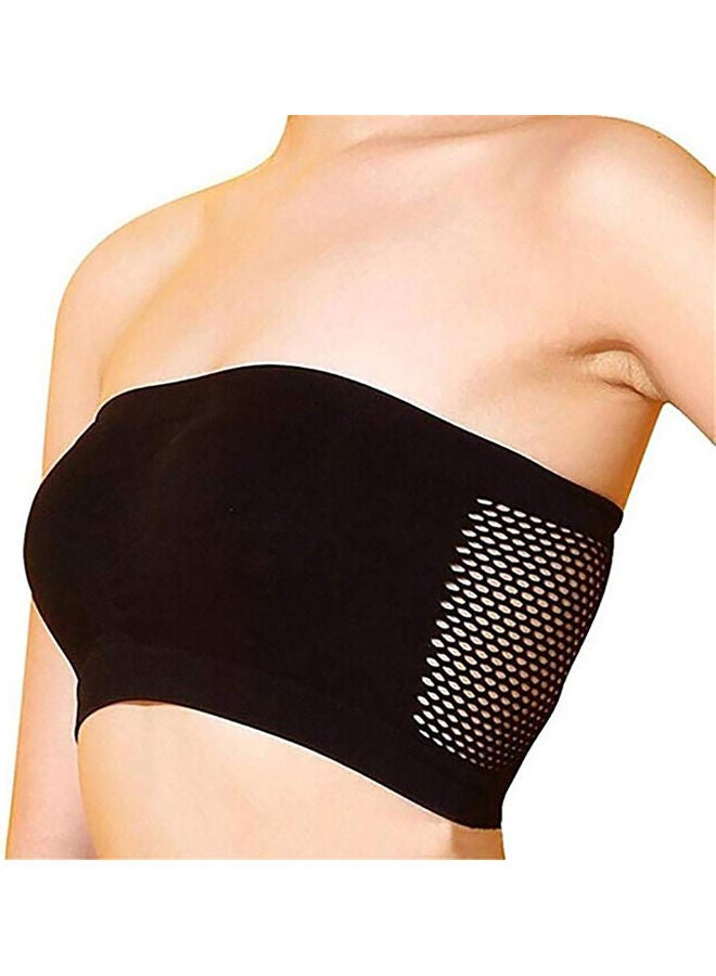 Solid Color Women Breathable Strapless Hollow Back Bra Sport Tube Top Underwear one size centimeter - Image 4