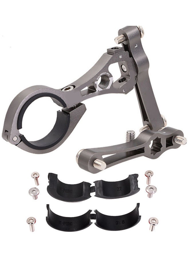Generic MTB Bike Bicycle Cycling Water Bottle Dual Rack Stand Clamp Cage Holder Adapter 0.19kg - Image 1