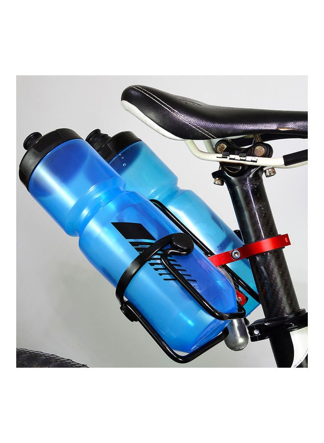 Generic MTB Bike Bicycle Cycling Water Bottle Dual Rack Stand Clamp Cage Holder Adapter 0.19kg - Image 4