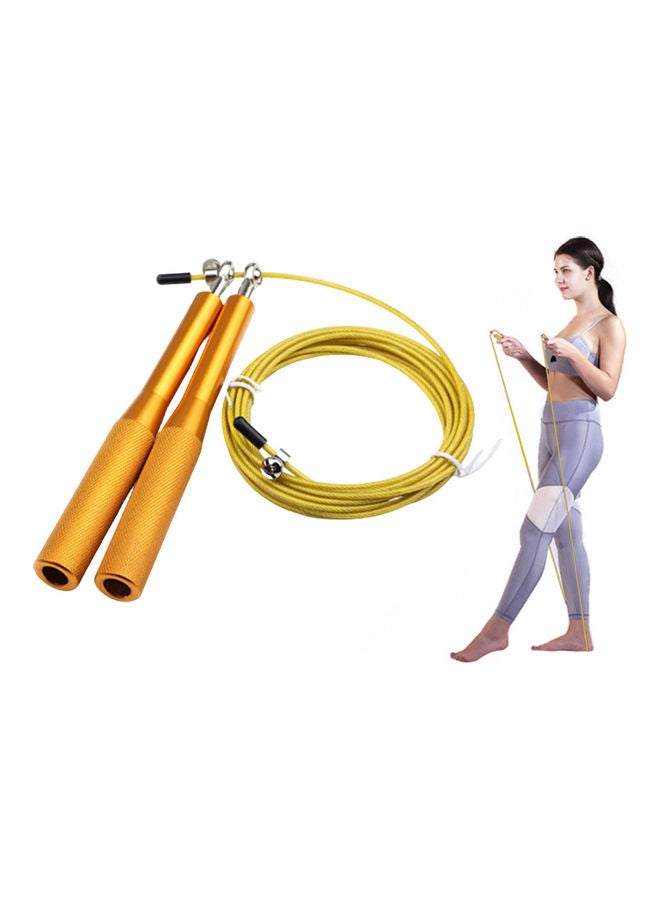 Unisex Bearing Jump Cord Tangle-Free Adjustable Skipping Rope Speed Equipment 17x12x1cm - Image 2