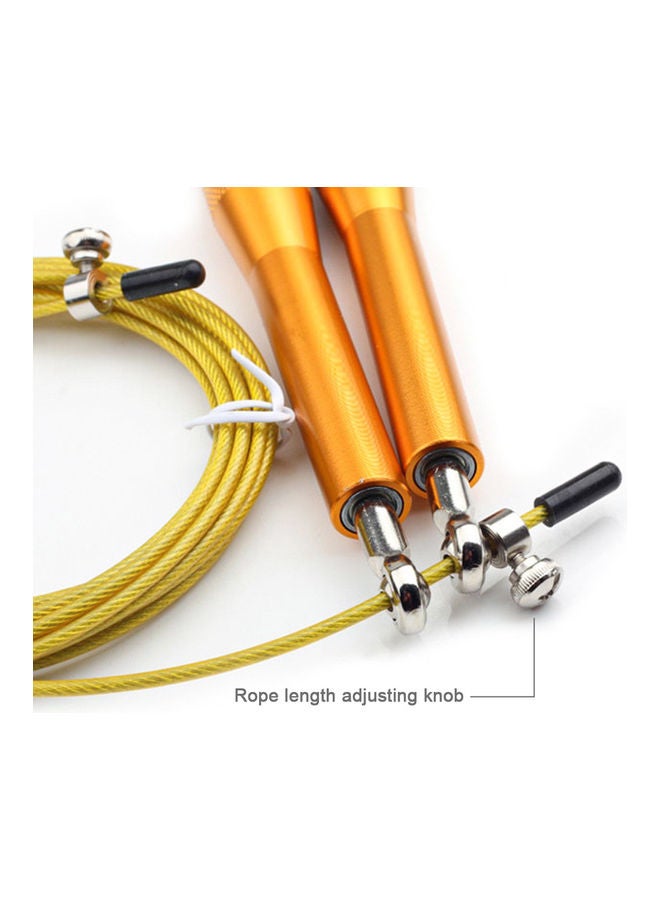 Unisex Bearing Jump Cord Tangle-Free Adjustable Skipping Rope Speed Equipment 17x12x1cm - Image 3