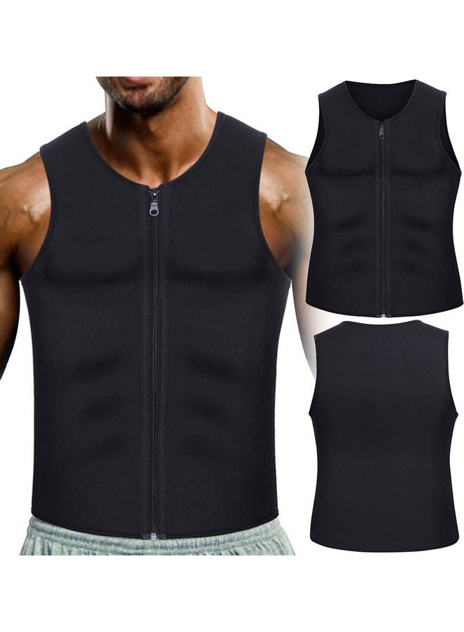 Generic Men Summer Breathable Sleeveless Zipper Sportwear Gym Fitness Tank Top Vest Mcm  - Image 2