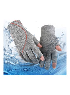 Generic Unisex Soft Anti-slip Elastic Open Fingers Writing Gloves Outdoor Skiing Mitten 0.045kg  - Image 4