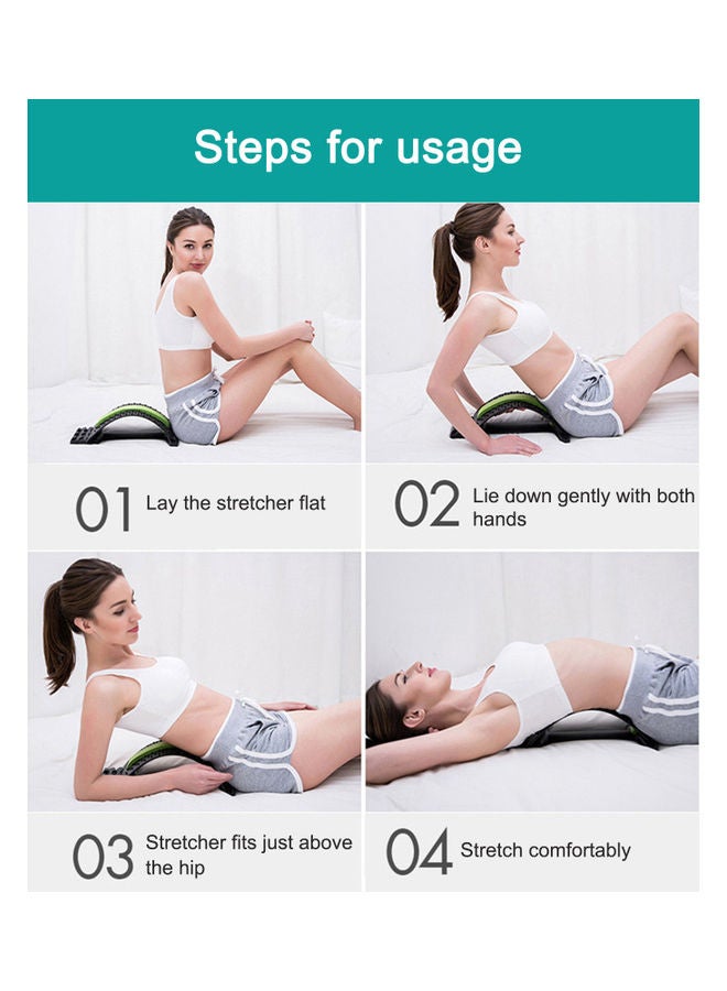 أداة تدليك مطاطية للظهر لدعم أسفل الظهر للاسترخاء والعناية باللياقة البدنية - Image 5