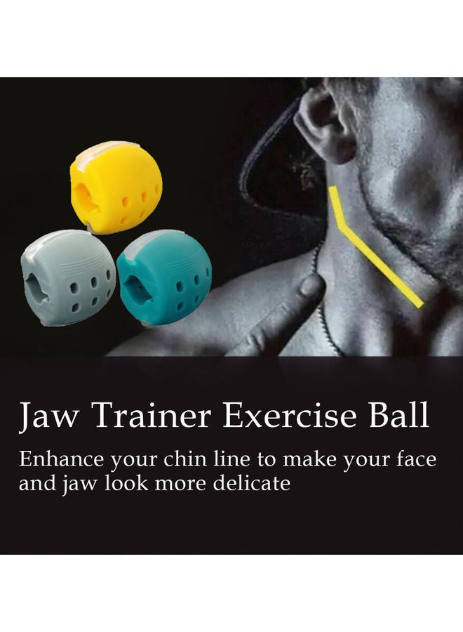 Generic Food-grade Silicon Jaw Exerciser Device Facial Chew Muscle Training Fitness Ball 4.6x3.9x3.7cm  - Image 5