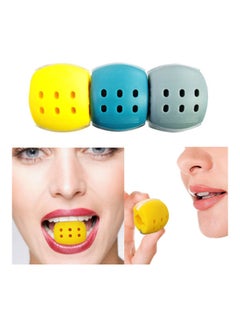 Generic Food-grade Silicon Jaw Exerciser Device Facial Chew Muscle Training Fitness Ball 4.6x3.9x3.7cm  - Image 2