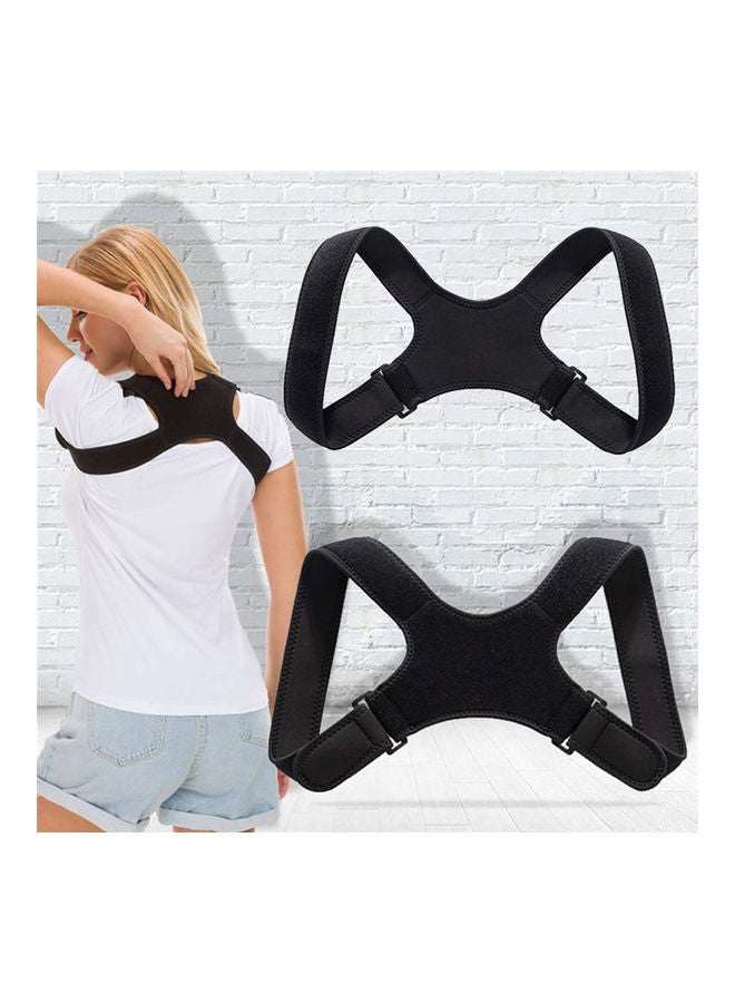 Generic Adjustable Therapy Back Posture Corrector Clavicle Support Brace Shoulder Belt XXLcm  - Image 2