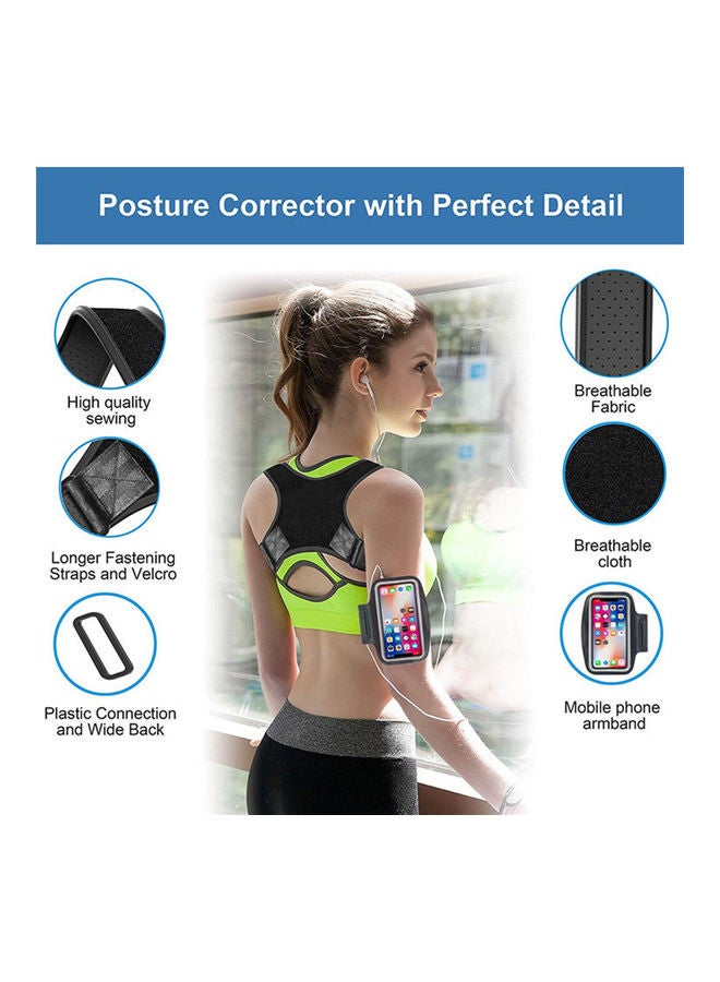 Generic Adjustable Therapy Back Posture Corrector Clavicle Support Brace Shoulder Belt XXLcm  - Image 3